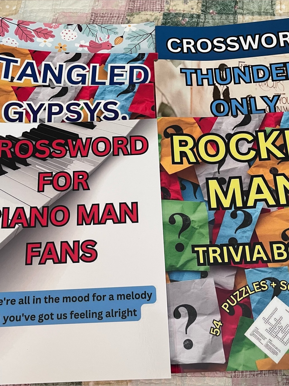 NEW Large Print Favorite Bands Puzzle Books Lot of 7